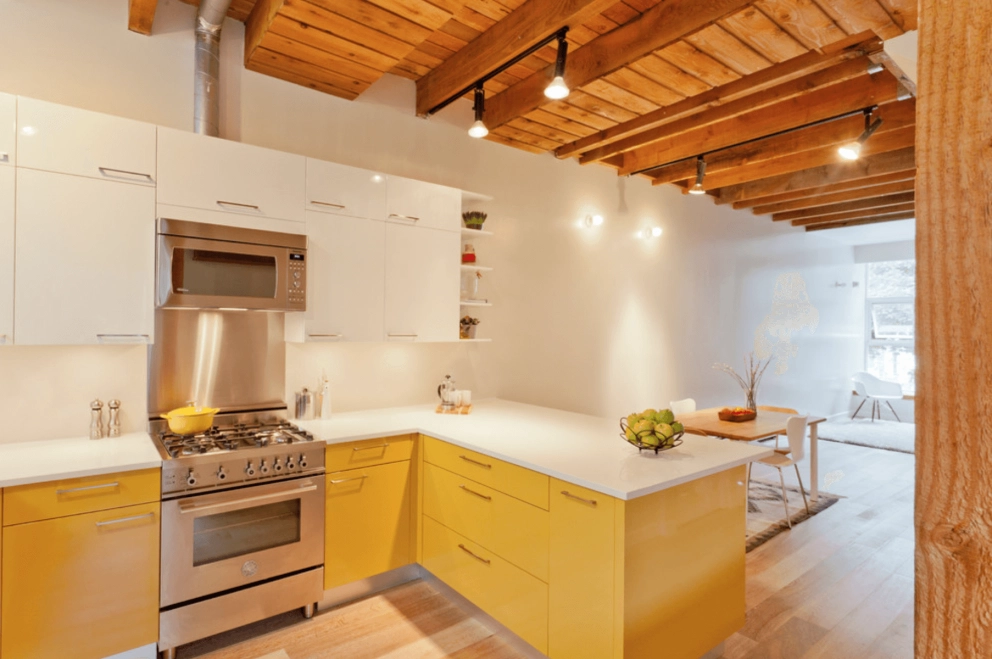Yellow Kitchen Cabinets
