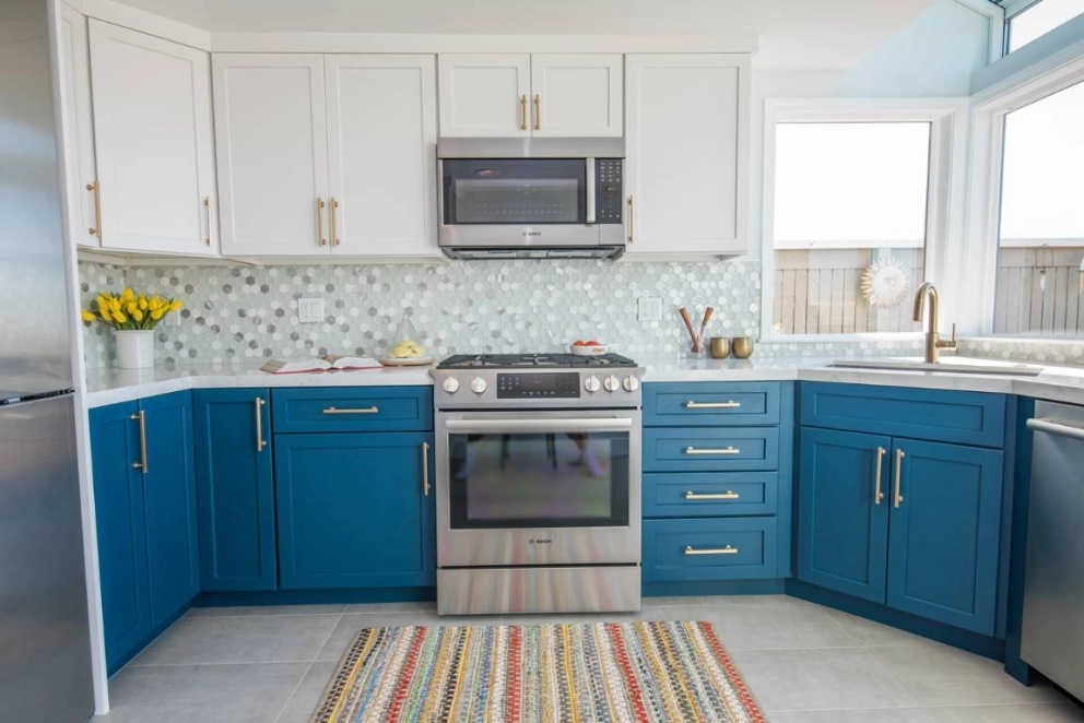 Stainless Steel Appliances and Vibrant Colors