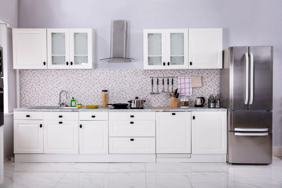 rta cabinets after DIY installation in Calgary kitchen