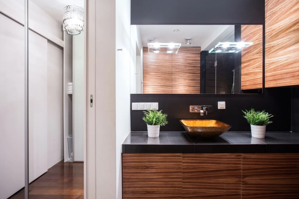 fitted bathroom vanity contemporary style and shower cabin