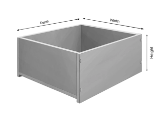 WHITE MELAMINE DRAWER