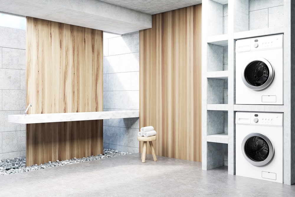 stackable laundry room in modern style