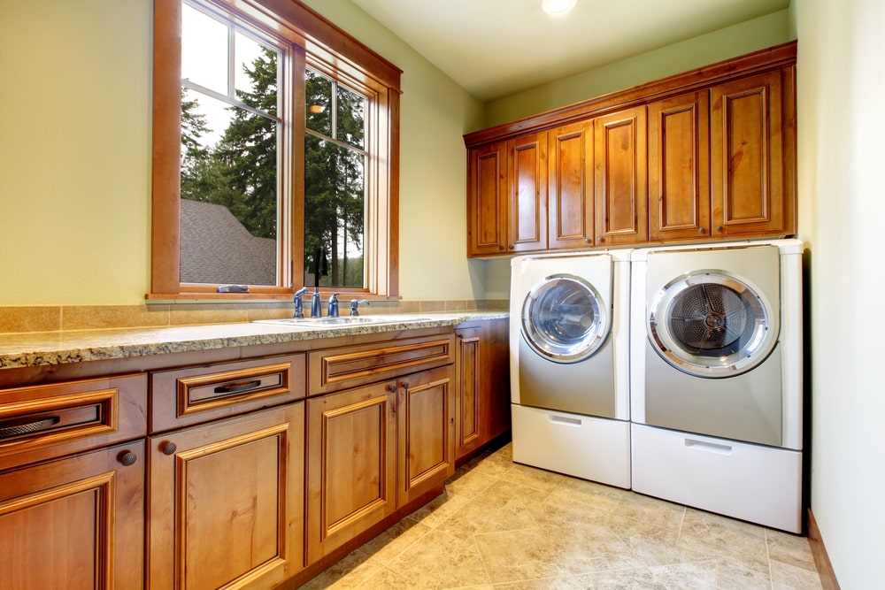 laundry with base cabinets