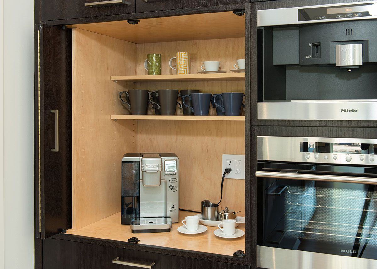 How To Build A Hidden Coffee Station and Microwave 