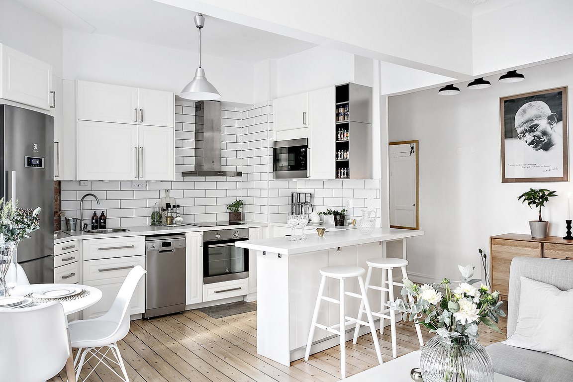 Small kitchen design ☆ Cabinet design for small kitchen ▷ Small ...