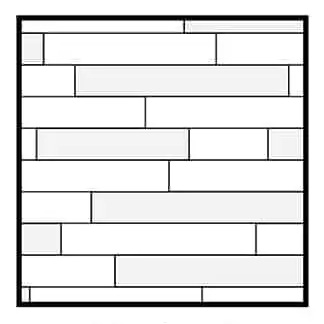 wood strip tile layout